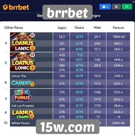 Comparação de jogos oferecidos por brrbet com concorrentes